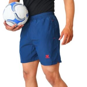 Fenta Mink Men’s Sports Shorts Blue (XXL) with Inner Supporter | Stretchable & Breathable Shorts for Gym, Fitness & Outdoor Workouts