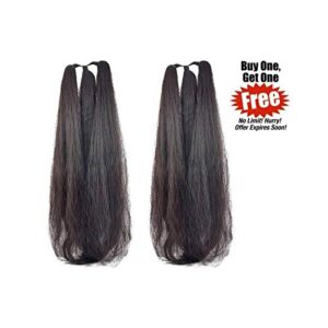 Chanderkash 24Inchs Hair Choti/Parandi for Women's, Black (Pack of 2, Buy 1 Get 1 Free)