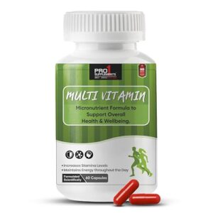 Pro1 Supplements Multivitamin (60 Capsules) | Multi Vitamin For Men and Women With 9 Minerals & 13 Vitamins | Boost Immunity and Energy
