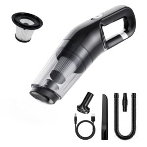 FreshDcart Cordless Handheld Vacuum Cleaner – 120W with 4000pa Suction Power | Lightweight and Rechargeable Design | Pet Hair Vacuum | Multi-Surface Cleaning for Home