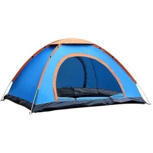 8 Person Camping Tent – Includes Carrying Bag – Lightweight Portable Dome Tent for Backpacking, Hiking, or Beach for Indoor & Outdoors (Multicolour)
