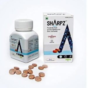 Sharpz Phospholipid & Microencapsulated Iron | No Added Sugar | Chewable Tablet