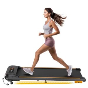 LET’S Play Walking Pad for Home, 4HP Peak DC Motor Treadmill with Manual Incline, 6km/hr Speed, 110kg User Weight, Remote Control, LED Display, Widest Deck (1Year Warranty)