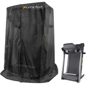 LET'S PLAY Treadmill Cover for All Home Use Treadmill, Water Resistance, Dustproof Foldable Cover for Treadmill Machine