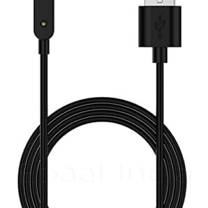 J'TTON Magnetic Usb Dock Charger Compatible with Honor Band 6, Huawei Band 6, Honor Watch Es, Huawei 4X (1 Meter Long), Smartwatches, Black