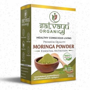 SATVAYU ORGANICS 100% Natural Moringa Powder 200 Gm | Immunity Booster | Drumstick Leaf Powder | Natural Multi-vitamin | Anti-Oxidant | Good for Hair & Skin | Protein Rich | Digestion & Energy