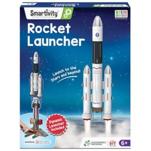 Smartivity Rocket Launcher Kit for Kids 6, 7, 8, 9, 10, 11, 12 Years Old | Build Your Own Rocket and Launcher | Birthday Gifts for Boys & Girls | DIY STEM Science Toy for Kids 6-12 Years-Multicolor