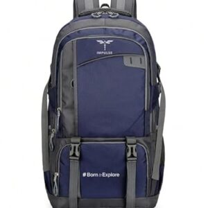 Impulse Rucksack Bags 55 Litres Travel Bag For Men Tourist Bag For Travel Backpack For Hiking Trekking Bag For Men Camping Triumphtote With 1 Year Warranty, Blue