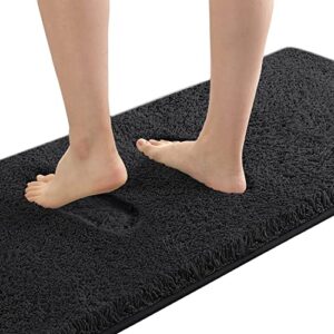 SRIVI Super Soft Anti Skid Solid Bathroom Rugs for Home, Bedroom, Living Rooms Entrance Microfiber Door mats Size 40x60 cm with 23mm Model Name: Water Soaking mats
