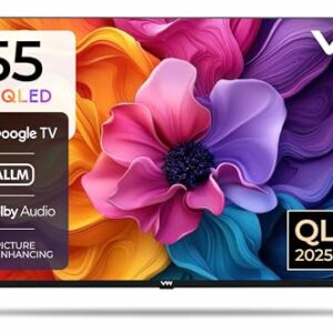 VW 140 cm (55 inches) Pro Series 4K Ultra HD Smart QLED Google TV VW55GQ1 (Black)