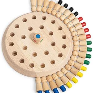 SHINETOY Matching Games, Wooden Memory Match Stick Chess Game,BLOWEST Colorful Memory Chess, Funny Block Board Game, Early Educational Toy, Brain Trainig Games