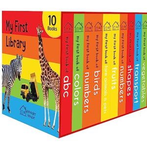 My First Library: Boxset of 10 Board Books for Kids