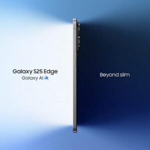 Samsung Galaxy S25 Edge 5G AI Smartphone (Titanium Silver, 12GB RAM, 512GB Storage) | Precision Built with Titanium | Ultra-Sleek and Premium with a 200 MP Camera | Snapdragon 8 Elite for Galaxy