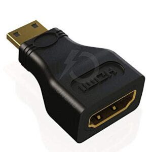 ONCRO® Trending Mini HDMI Adapter, HDMI Female to Mini HDMI Male Connector Converter for Cameras, Cam Recorders, Tablet Gaming, Graphic Card Console & Similar (Note : Not a Micro HDMI)