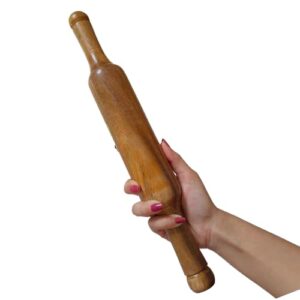Swaadishta Wooden 14 in Big Rolling Pin | Belan | Rolling pin for Chapati/Roti | Roller for Home & Kitchen