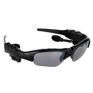 Raptas Unisex (Diwali 12 Year Warranty) Portable Wireless Rectangular Sunglasses With Bluetooth Headset Headphones With Polarized Lenses And Stereo Sound Ompatible With All Smartphones And Tablets..
