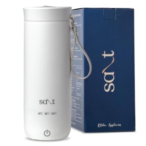 Salt Steamcarry Pro Portable Electric Kettle | 300 Watts with Multiple Heating Modes | Stainless Steel 304 | Auto Shut Off & Boil Dry Protection | Dual Layer Cool Touch Surface, 400ml