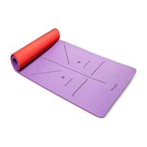 MeFree TPE Yoga Mat 8mm Thick | Non-Slip, Eco-Friendly Exercise Mat for Yoga, Pilates, & Fitness Workouts | Extra Cushion for Comfort & Support