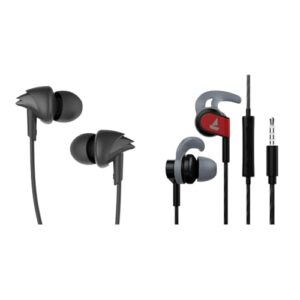 boAt BassHeads 100 in-Ear Wired Headphones with Mic (Black)