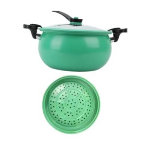 THE STYLE SUTRA Micro Pressure Cooker Household 7L Soup Meat Pot for Cereals Stewing Boiling Green