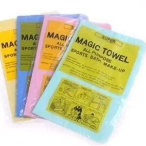 Super Smart Magic Towel All Purpose Sports, Baths, Make Up (25 x 35 cm Multicolor) Set of 2