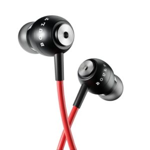 Boult Audio BassBuds Storm-X in-Ear Wired Earphones with Mic and Full Metal Body for Extra Bass & HD Sound (Red)
