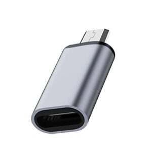 Lipzie [𝙇𝙞𝙢𝙞𝙩𝙚𝙙 𝙎𝙥𝙚𝙘𝙞𝙖𝙡 𝘿𝙚𝙖𝙡 Type C Female to Micro USB Male Adapter, USB C to Micro USB Converter, Charger Connector for Smartphones, Tablets & More Devices, Metal Alloy Design