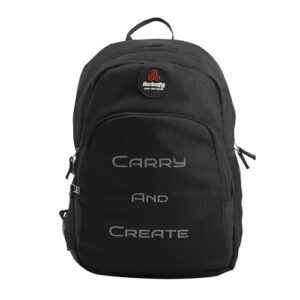 Autofy CARRY&CREATE 26 Liters (Free Rain Cover) Laptop Bag Office Bag Laptop Backpack for Men Backpack for Women Bag for Men Bags for Women School Bags College Bag Travel Bag Casual Backpack (Black)