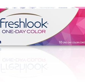 Freshlook OneDay - Daily Disposable Color Contact Lenses (-00.00, Green, Pack of 10) | From Alcon