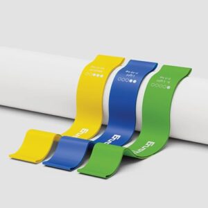 Lifelong Mini Loop Resistance Bands | Set of 3 – X Light, Light & Medium | Latex Exercise Bands for Glutes, Legs, Hip Toning | Yoga, Pilates, Strength Training, Rehab, Home Workouts | Men & Women
