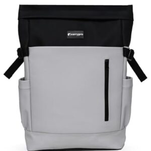 PRIME Everyday Laptop Backpack for Men & Women, Waterproof Zippers, 20L Capacity, Premium Polyester with 1 Year Warranty (Mist Grey)