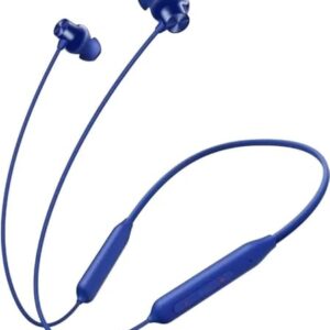 T ZED Wireless Z3 ANC Bluetooth in Ear Earphones with Mic | Neckband Bluetooth Headphones with 80 Hours Playtime | 20 Mins Fast Charge (Black) (Blue)