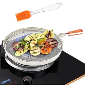 TASMAX® Phulka Grill for Gas Stove, Grill Tawa Jali for Kitchen, Cooking Stainless Steel Papad Jali, Mesh Brinjal Roaster, Roti Grill Basket, Pulka Pan Roaster Grill for Gas