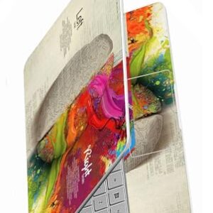 Namo Arts Full Body Panel Laptop Skins Sticker Laminated HD Quality Vinyl fits Upto 15.6 inches Compatible with Dell, Lenovo, Acer, HP, Asus - Brain Left vs Right