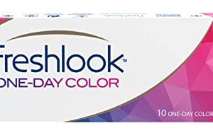 Freshlook Alcon Oneday|Daily Disposable Color Contact Lenses (-00.00,Hazel,Pack of 10)