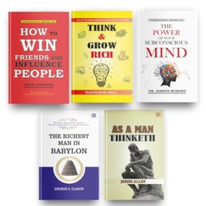 Books For Personal Growth (Set of 5 Books) : How to Win Friends and Influence People Think and Grow Rich The Power of Your Subconscious Mind As a Man Thinketh The Richest Man In Babylon