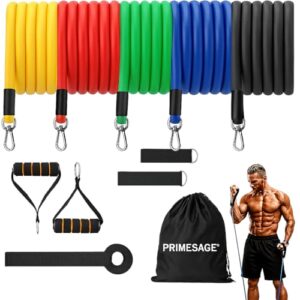 PRIMESAGE® Resistance Band Set Resistance Band Gym Equipment for Home Workout Resistance Band for Workout Home Gym Equipment Exercise Band Stretch Band for Exercise Resistance Tube Resistance Band Set