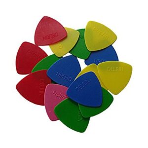 MUSIC MANTRA 40 Picks For Triangular Guitar( Random color)
