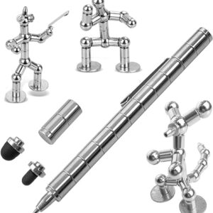Dangfly Fidget Toys Pen,Magnetic Pen,Decompression Magnetic Metal Pen,Multifunction Writing Magnet Ballpoint Pen,Pressure Fidget Cool Gadgets,Toys Gifts for Kids,Teenage,Boy,Girls Multicolour