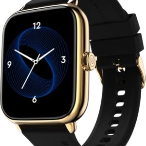 Noise Icon 3 1.91" Display, Bluetooth Calling, Metallic Finish Smart Watch, Voice Assistant, 7 Days Battery, 100 Sports Modes, Smartwatch for Men and Women (Midnight Gold)