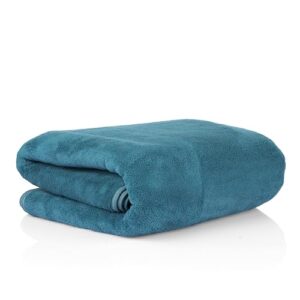 Glivary Microfiber Large Bath Towels Extra Soft Plush & Quick Dry High Absorbency Large Size Towels for Bathing(70 * 140 cm) (Greenish Blue)