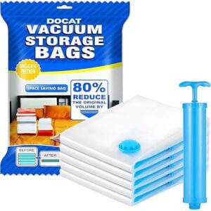 Smart Saver Vacuum Bags for Travel,Space Compression Storage Bags for Clothes Storage Vacuum Sealer Bags for Clothes Storage, Vaccine Sealed Compression Airtight Reusable Packing Ziplock Bag
