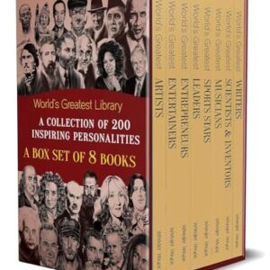 World's Greatest Library : A Collection of 200 Inspiring Personalities (Box Set of 8 Biographies)