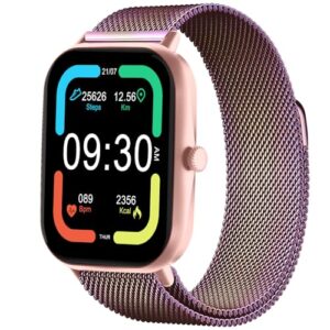 Fire-Boltt Ninja Call Pro Max Ultra Smart Watch 2.01 inch Display, Bluetooth Calling, 120+ Sports Modes, Health Suite, Voice Assistance (Rainbow SS)