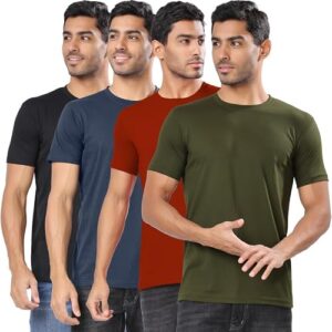 London Hills Men T-Shirt || T-Shirt for Men || Plain T Shirt || T-Shirt (Pack of 4)