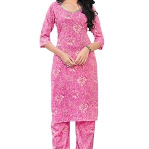 London Hills Women Printed Kurta with Pant || Suit Set || Kurta Set || Plazo Kurti Set for Women || Kurta Set for Women || Printed Kurti Set for Women || Women Plazo Set Cotton