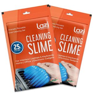 LAZI (Pack of 2) Multipurpose Car AC Vent Interior Dust Cleaning Gel Jelly Detailing Putty Cleaner Kit Universal Car Interior, Keyboard, PC, Laptop, Electronic Gadget Cleaning Kit(100 gm)