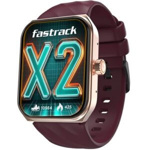Fastrack Limitless X2 Smart Watch, 1.91" UltraVU with Rotating Crown, 60 Hz Refresh Rate, Advanced Chipset, SingleSync BT Calling, 100+ Sports Mode & Smartwatch Faces, IP68
