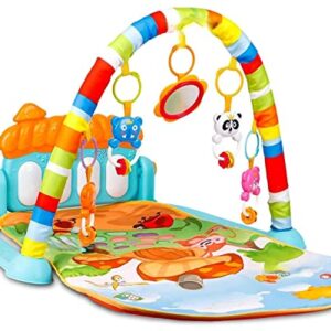 SELLMONK Kick and Play Multi-Function Piano Gym and Fitness Rack for 0-36 Months Babies (Multicolor)