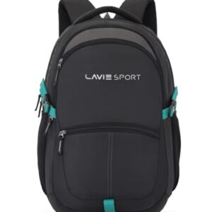 Lavie Sport 48cm Titan 29 litres Casual Backpack with Laptop Sleeve for Men & Women | Rain Cover Backpack for Boys & Girls